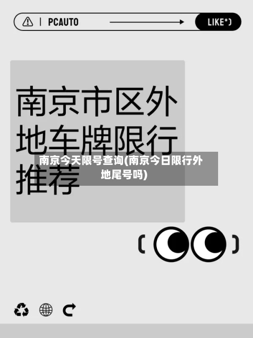 南京今天限号查询(南京今日限行外地尾号吗)-第2张图片