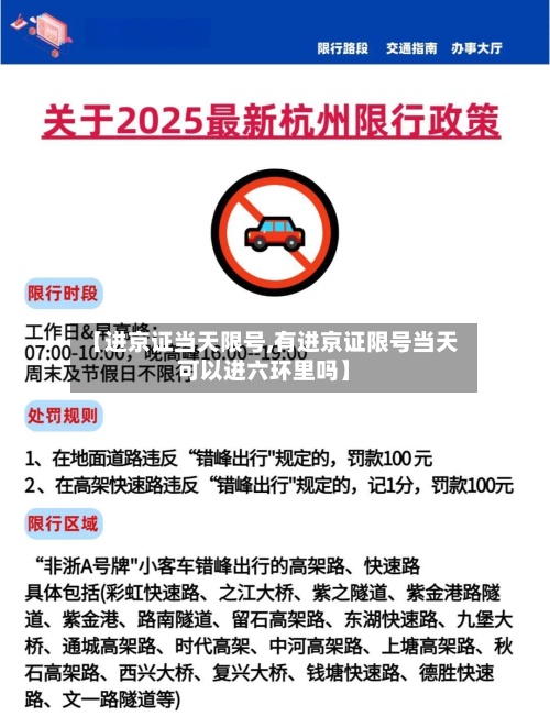 【进京证当天限号,有进京证限号当天可以进六环里吗】