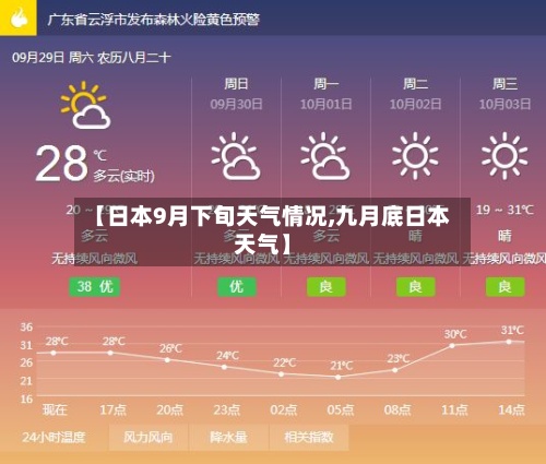 【日本9月下旬天气情况,九月底日本天气】-第2张图片