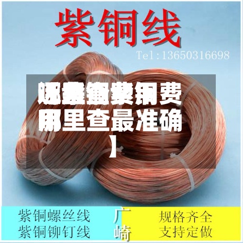 近来【紫铜费用哪里查紫铜费用哪里查最准确】-第2张图片