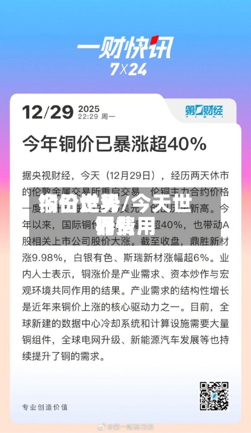 今日世界铜价走势/今天世界铜费用行情-第2张图片