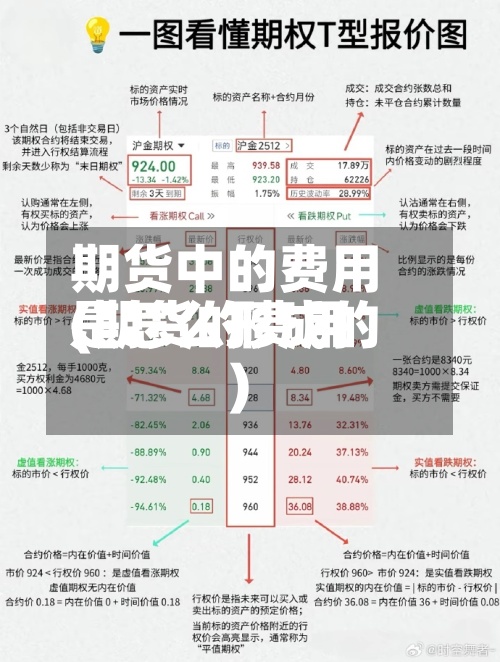 期货中的费用(期货的费用是怎么形成的)-第3张图片