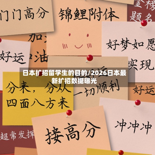 日本扩招留学生的目的/2026日本最新扩招数据曝光