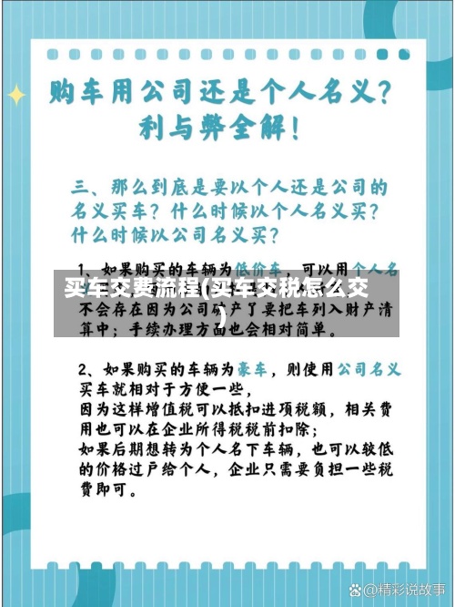 买车交费流程(买车交税怎么交)-第2张图片