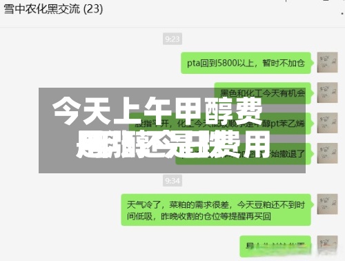 今天上午甲醇费用
/甲醇今日费用
是涨还是跌-第2张图片