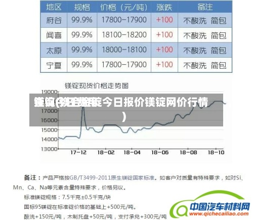 镁锭今日费用查询(镁合金锭今日报价镁锭网价行情)