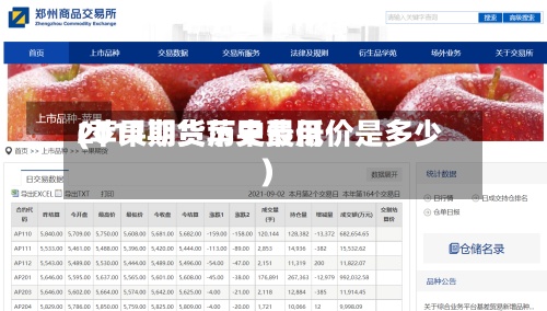 2011期货苹果费用(苹果期货历史最低价是多少)-第3张图片
