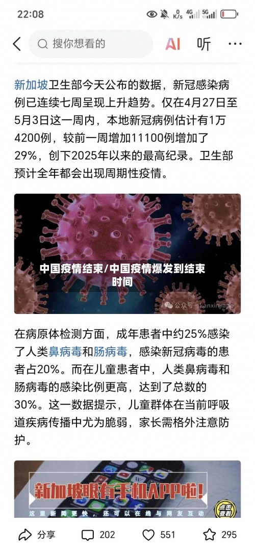 中国疫情结束/中国疫情爆发到结束时间