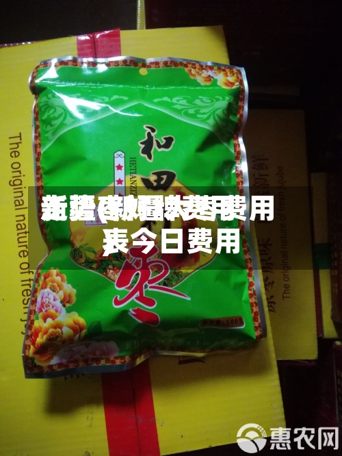 新疆枣好牌费用走势(新疆大枣费用表今日费用)