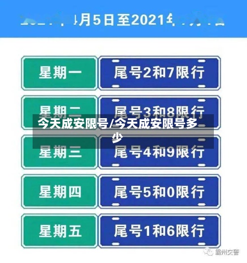 今天成安限号/今天成安限号多少-第2张图片