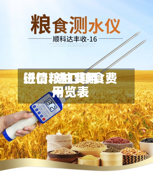 进口粮油费用
行情/进口粮食费用
一览表-第2张图片