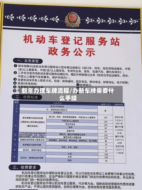新年办理车牌流程/办新车牌需要什么手续-第2张图片