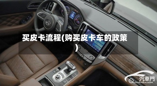 买皮卡流程(购买皮卡车的政策)-第2张图片