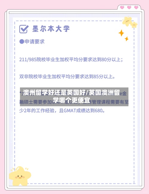 澳州留学好还是英国好/英国澳洲留学哪个更便宜
