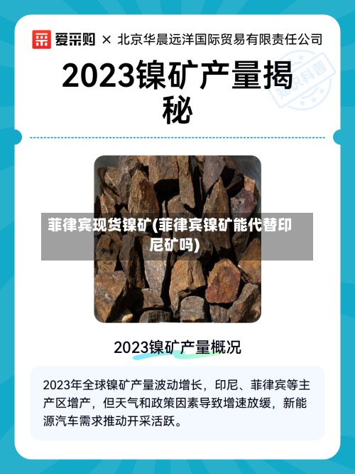 菲律宾现货镍矿(菲律宾镍矿能代替印尼矿吗)