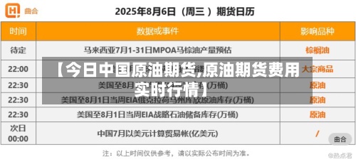 【今日中国原油期货,原油期货费用实时行情】