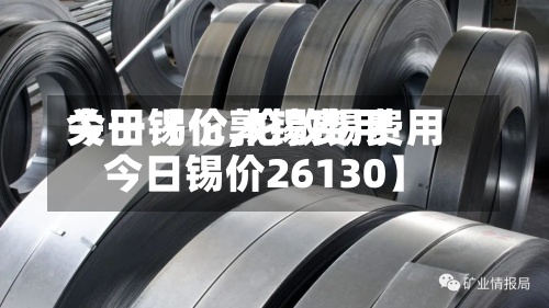 关于【伦敦锡费用今日锡价,伦敦锡费用今日锡价26130】-第2张图片