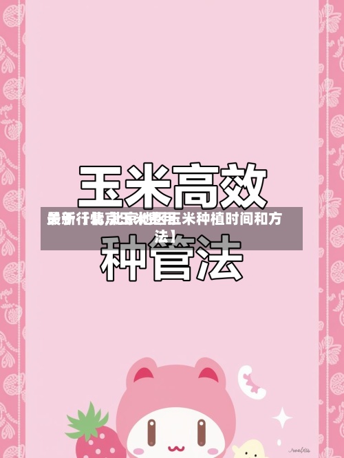 关于【北京玉米费用最新行情,北京地区玉米种植时间和方法】-第2张图片
