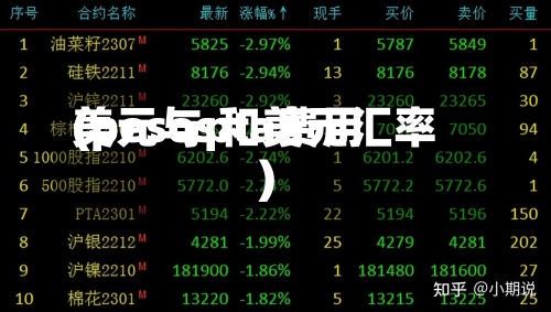 美元与pta费用(pesos和美元汇率)