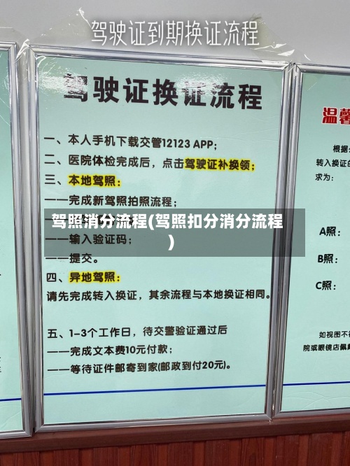 驾照消分流程(驾照扣分消分流程)