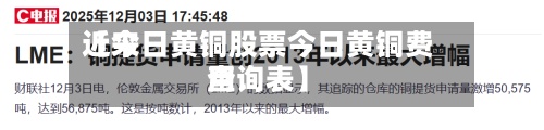 近来【今日黄铜股票今日黄铜费用查询表】-第2张图片