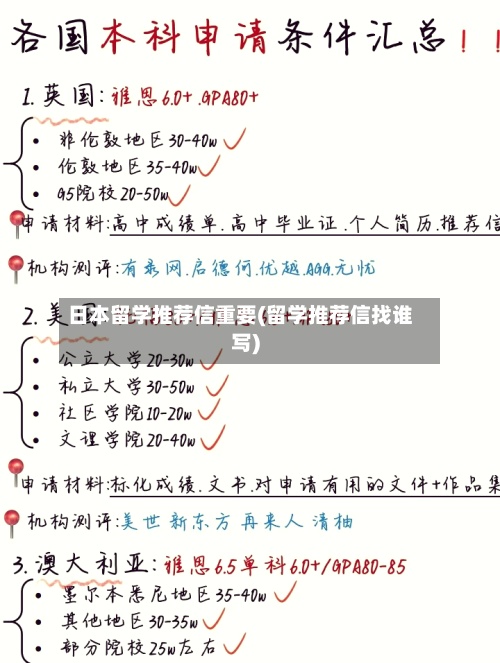 日本留学推荐信重要(留学推荐信找谁写)-第2张图片