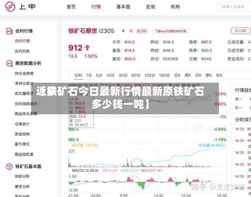 近来【铁矿石今日最新行情最新原铁矿石多少钱一吨】