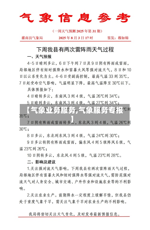 【气象业务服务,气象服务专报】-第3张图片