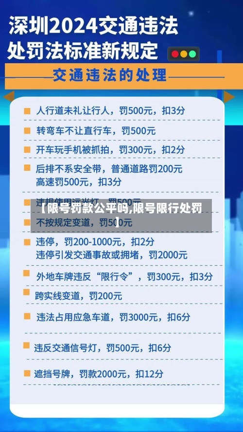 【限号罚款公平吗,限号限行处罚】-第3张图片