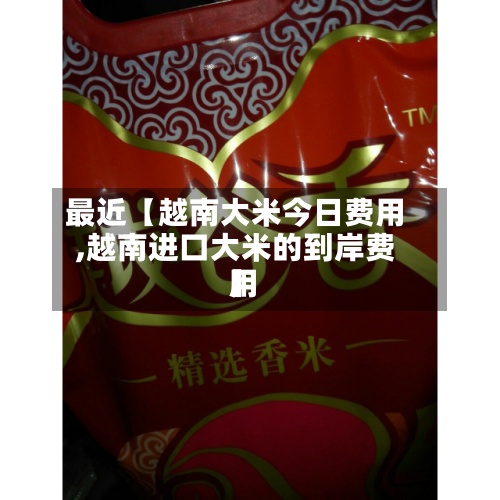 最近【越南大米今日费用,越南进口大米的到岸费用】-第2张图片