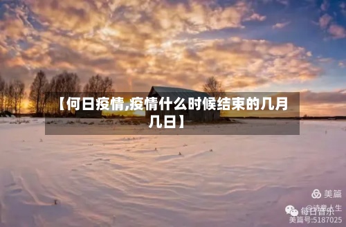 【何日疫情,疫情什么时候结束的几月几日】-第3张图片