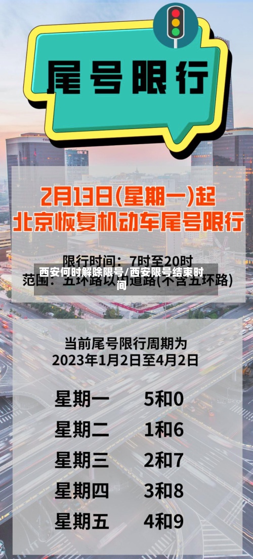 西安何时解除限号/西安限号结束时间-第2张图片