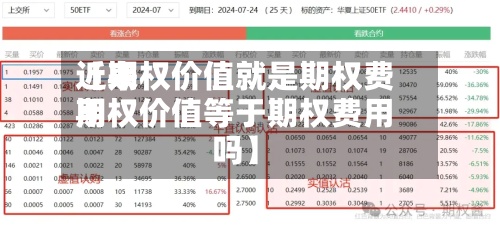 近来【期权价值就是期权费用期权价值等于期权费用吗】