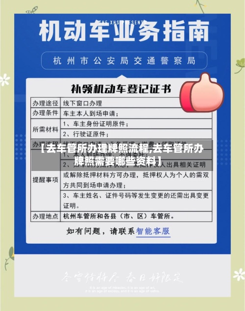 【去车管所办理牌照流程,去车管所办牌照需要哪些资料】