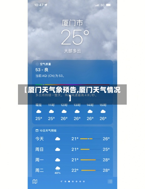 【厦门天气象预告,厦门天气情况】