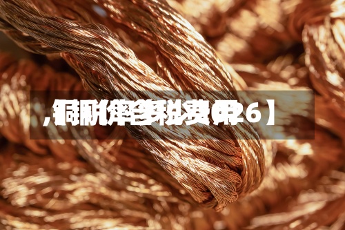【铜价含税费用,铜税率多少2026】-第3张图片