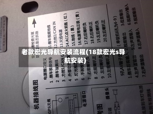 老款宏光导航安装流程(18款宏光s导航安装)