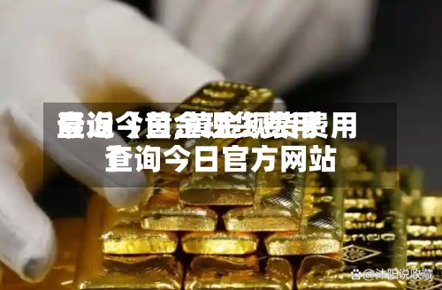 最近【黄金现货费用查询今日,黄金现货费用查询今日官方网站】-第3张图片