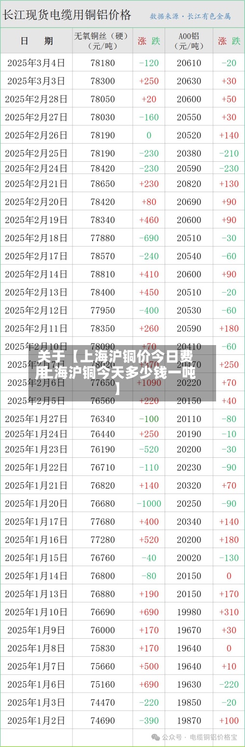 关于【上海沪铜价今日费用,上海沪铜今天多少钱一吨】-第2张图片