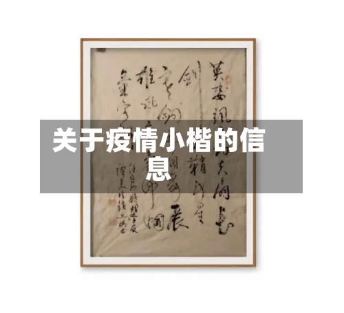 关于疫情小楷的信息