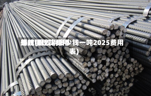 螺纹钢现货费用每吨(螺纹钢多少钱一吨2025费用表)-第2张图片