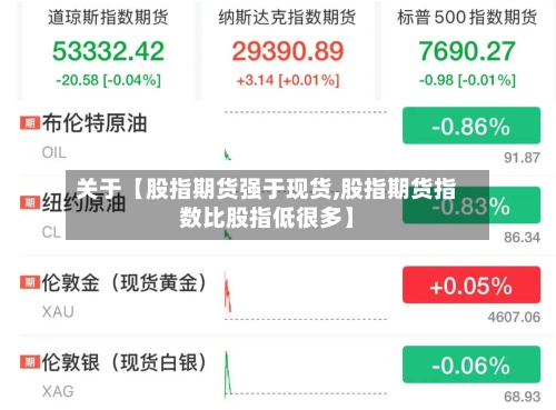 关于【股指期货强于现货,股指期货指数比股指低很多】