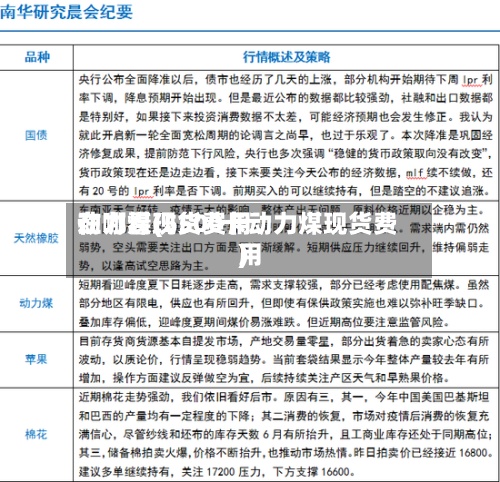 动力煤现货费用在哪看(5500卡动力煤现货费用)